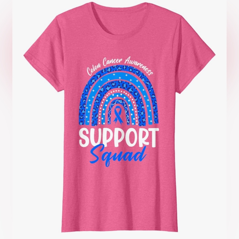 Colon Cancer Awareness Women’s Custom Graphic T shirt